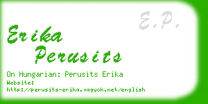 erika perusits business card